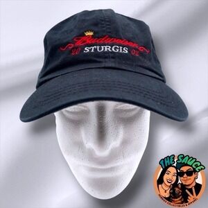 Vintage 2002 Sturgis Budweiser Baseball Cap Hat Biker Rally Trucker Y2K OSFA